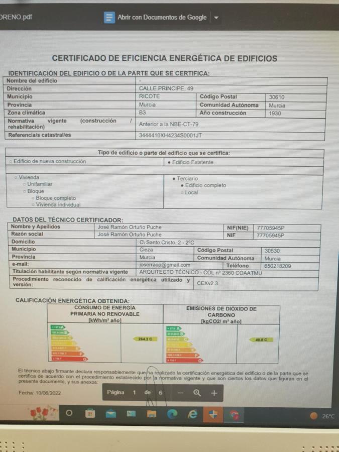 Aljibe De Monastrell Hostel Ricote Buitenkant foto